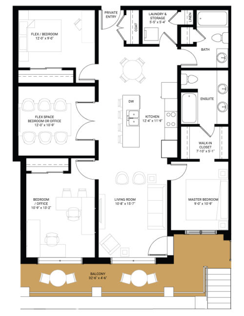 Luxury Apartments Floor Plans in Calgary | Hudson Marda Loop